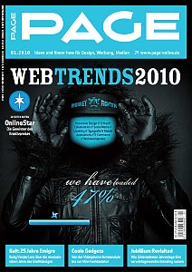 Cover of the PAGE magazine, issue 01/2010
