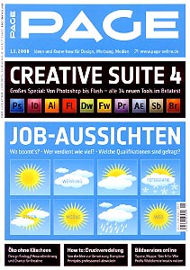 Cover of the PAGE magazine, issue 11/2008