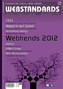 Cover of the Webstandards Magazin, issue 12/2011